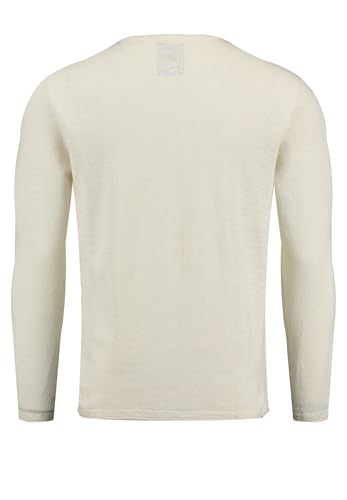 Pull rond KEYLARGO MST KLGIANCARLO | Finitions soignées et maille blanche haut de gamme