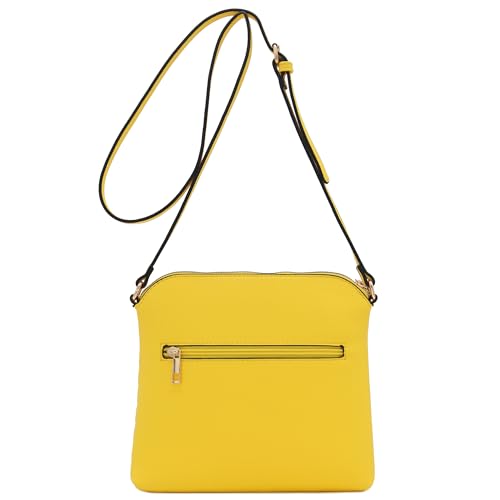 Image of FashionPuzzle Chevron Quilted Medium Crossbody Bag with Tassel Accent