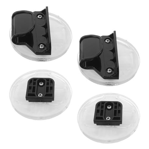 DEARMAMY Juego de 2 Piezas Conectores de Plástico Negros para Barrera Infantil Extensible Accesorios para Vallas Interiores y Exteriores Soportes Reutilizables para Puertas de Seguridad