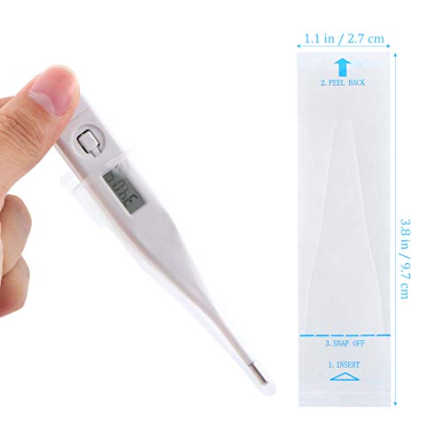 PRETYZOOM 100 Stks Digitale Thermometer Probe Omvat Orale Thermometer Omvat Veilige Verwijderbare Beschermer voor… - Image 5