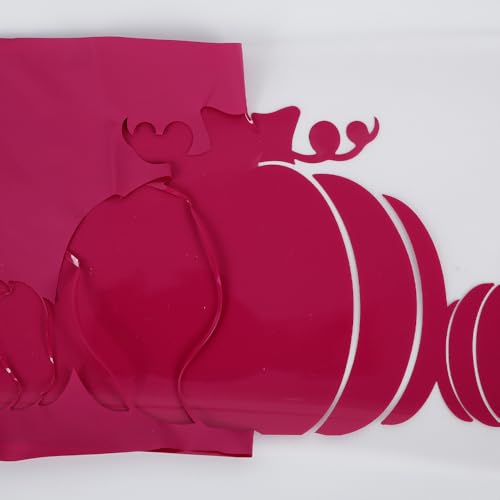 Image of FUNKAKA Heat Transfer Vinyl Rolls, 12 inch x 9ft Rose Red Iron on Vinyl | Glossy HTV Vinyl for All Cutter Machines for Shirts - Easy to Cut & Weed for Heat Vinyl Design