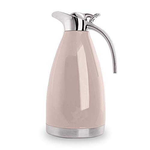 Sumerflos 68 Oz Stainless Steel Coffee Thermal Carafe/Double Walled Vacuum Thermos Insulated /