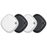 Air Tracker Tag Bluetooth ltem Finder - 4 Pack, Key Finder Locator Compatible with Apple Find My (iOS Only), IP67Waterproof, Replaceable Battery, Tracking Tag for Keys, Suitcase, Bag, Wallet