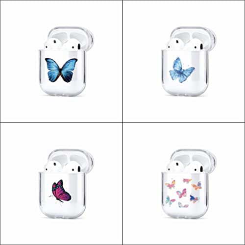Dark Blue Butterfly Headphone Storage Case, AirPods 1/2 Generation - Image 3