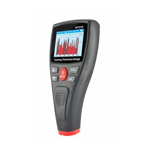 Medidor digital de grosor de pintura para automóvil WT2110 con rango 0-1500um, pantalla LCD y sensor de acero con recubrimiento Teflon miniatura 2