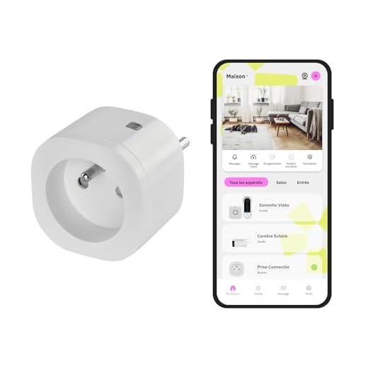OMAJIN by Netatmo Prise Connectée (Type E) Programmable, Suivi de Consommation, Contrôle à distance, Compteur d'Énergie, Arrêt Différé, Aucun Hub Requis, WIFI 2,4 GHz/Bluetooth, 16A/3 680 W, OSP-FR