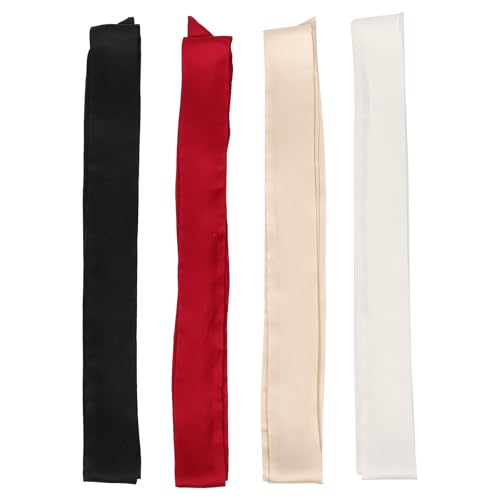 Satin Bathrobe Belt - 4pcs Women Chiffon Sash Belt Dress Sash Satin Robe Waist Replacement for Women Men 76 x 1.5Inches