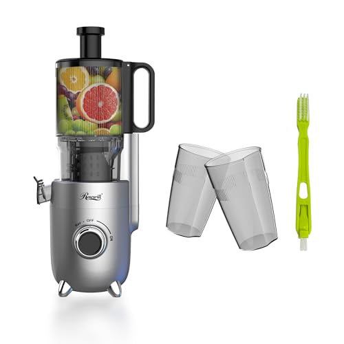 Image of Rosewill Cold Press Juicer, 4.72 inch Wide Feed Chute Juice Extractor Machine, High Juice Yield, Slow Masticating Juicer for Whole Vegetables & Fruits
