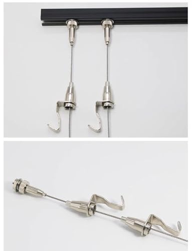 Sistema para colgar cuadros sin dañar la pared con cable invisible 4