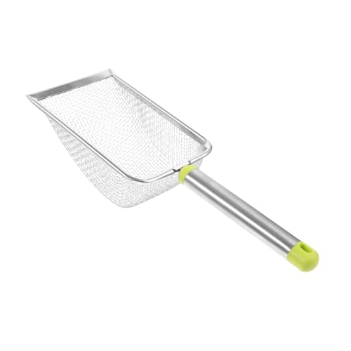 BESTonZON Cat Litter Scoop Litter Box Scooper with Ergonomic Handle Durable Stainless Steel Design for Easy Cleaning Non Stick Surface for Kittens and Cats