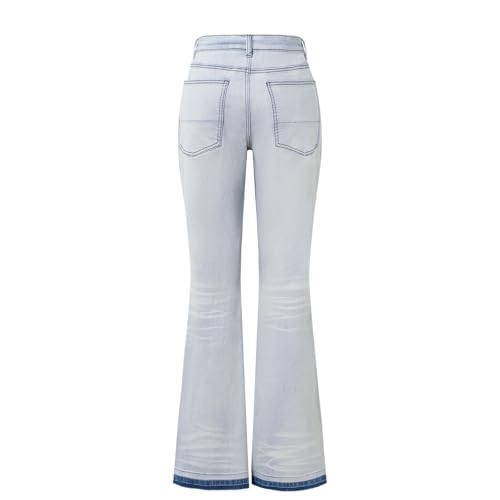 Men's Low-Rise Stretch Ripped Jeans Flare Slim Fit Fashion Denim Jeans2