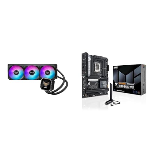 ASUS Bundle of TUF Gaming LC III 360 ARGB LCD AIO CPU Liquid Cooler + TUF Gaming B860-PLUS WiFi LGA 1851 ATX Motherboard