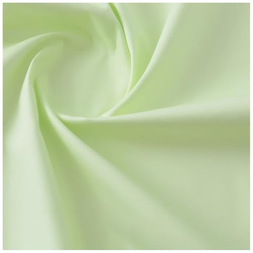Tissu popeline au mètre blanc-jaune 1,4x10m pour vêtements et doublures