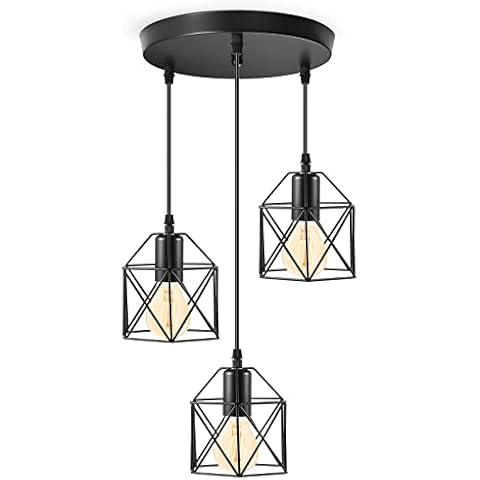 Tsling Vintage 3-Lights Pendant Light Fixture Cover