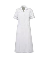 Alexandra al-h211wpg-116 Serie al-h211 W Trim Kleid, Uni, Pale Grau Keder, 116 cm Brustumfang, Größe 22, Weiß