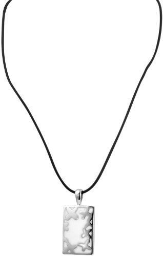 Preisvergleich Produktbild Akzent Damen-Anhänger Edelstahl mit Kautschukkette 50 cm 002650000072