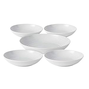 Gordon Ramsay Maze White 5 Piece Pasta Set, by Royal Doulton
