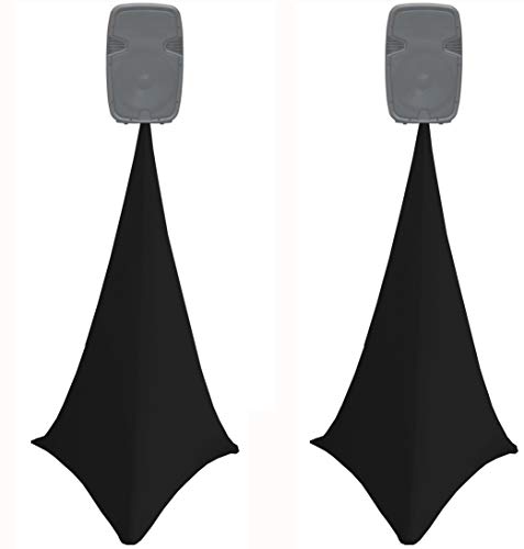 Toile pour pieds de haut-parleurs en élasthanne extensible, housse pour trépied, lycra double face