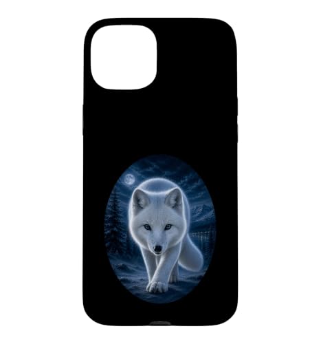 Arctic Fox �������� �r�� �쐶���� �k�ɃL�c�l�̗��l �X�}�z�P�[�X iPhone 15 Plus �p
