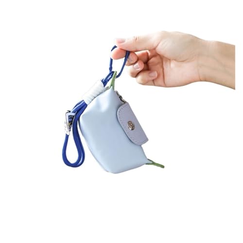 Keyholder Bag Keychain Clutch Bag Key Chain Earphone Pouch Data Cable Ring Earring Suitable Small Handbag(Classic Black)2