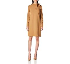 Calvin klein women's long sleeve dress with tie neck detail Clearance