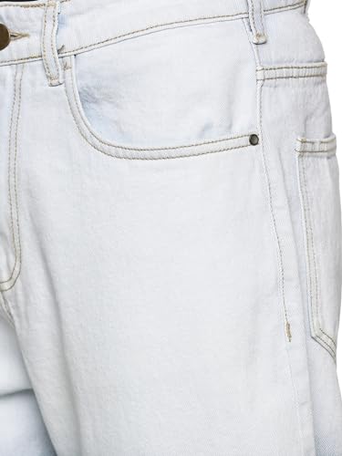 Image of THIRD QUADRANT Baggy Jeans for Men || Khaki Jeans || Jean Pant for man (in, Numeric, 30, Regular, Khakhi)