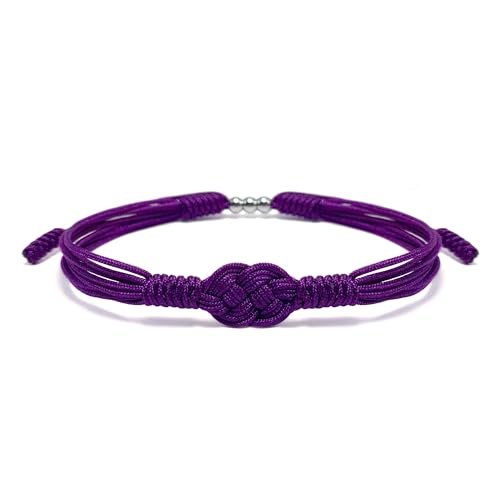 HARACRAFT Violet Infinity Protection Bracelet, Purple