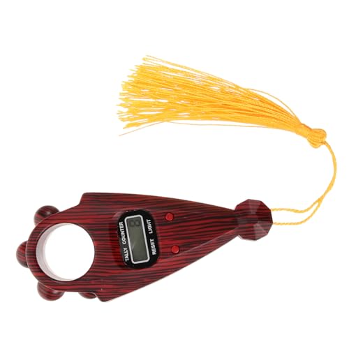 HOLIDYOYO Digitaler Handzähler Fingerzähler Aus Robustem Kunststoff Mit Quaste Kompakt Präzise Zählfunktion Für Sport Spiele Und Fortschrittsmessung