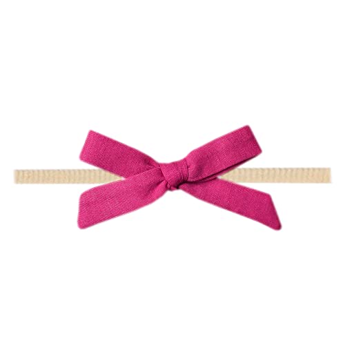 Image of Copper Pearl Ribbon Baby Bow Berry