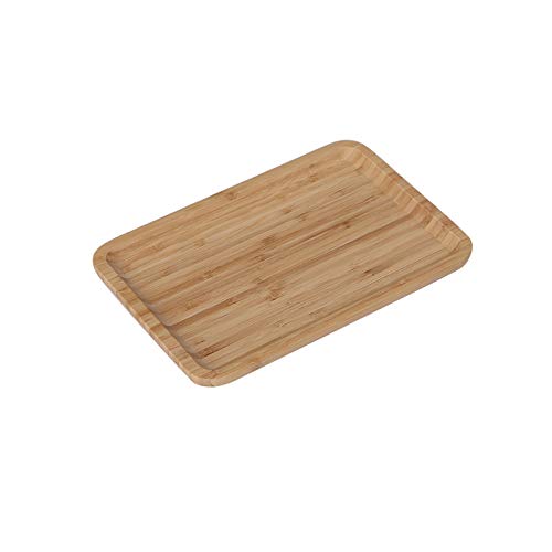 Bandeja de Servir Bandejas de sirvería modernas que las bandejas de alimentos for el desayuno, el color natural que sirve bandejas de bandejas for la comida bandejas de servicio ( Size : Small )