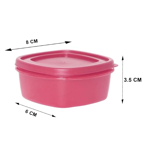 Image of Cutting EDGE 125 ML Snap Tight Food Storage Container Pink (Set of 12)