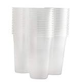 50 vasos desechables de plástico de media pinta (284 ml)