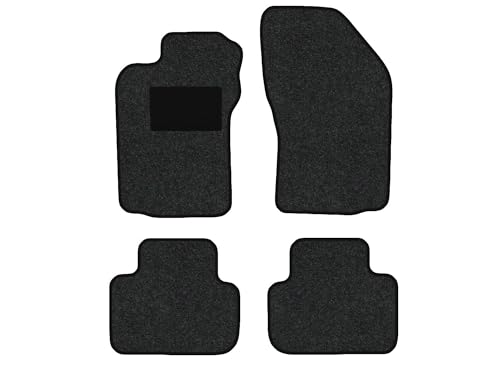Tapis de Voiture Compatible avec Alfa Romeo GT Type 937 (Construction 2003-2010), Hit Anthracite | 4 pcs. | Contour Noir