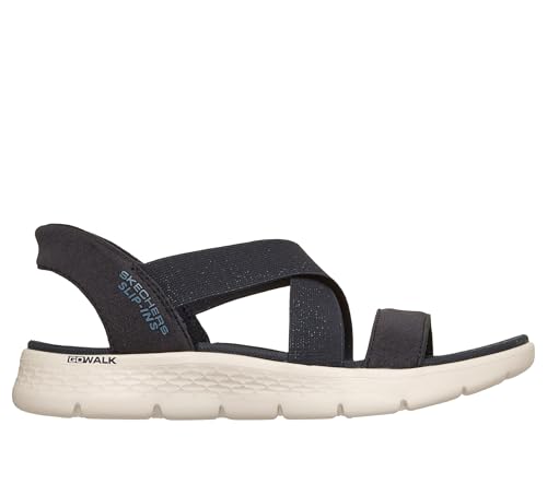 Image of Skechers Women's Go Walk Flex Sandal - Glimmer Up Hands Free Slip-ins