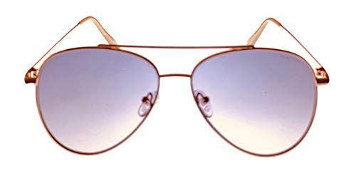 Kenneth Cole Reaction Mens Shiny Gold Metal Aviator Sunglass KC1386 28T2