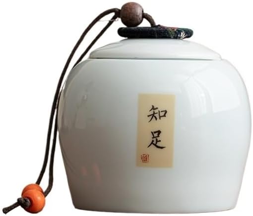 Tea Tin Home Celadon Tea Canister With Lid 260ml Simple Set Sealed Storage Containers Container