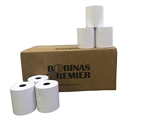 BOBINA OFFSET BRANCA 57X30 CX COM 30 ROLOS - PARA CALCULADORA