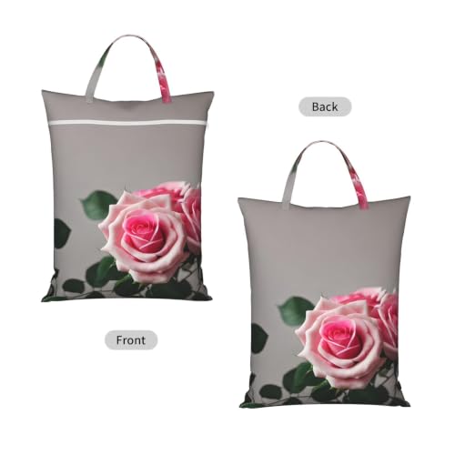 Sac à linge de voyage anti odeur et humidité imprimé rose - 3