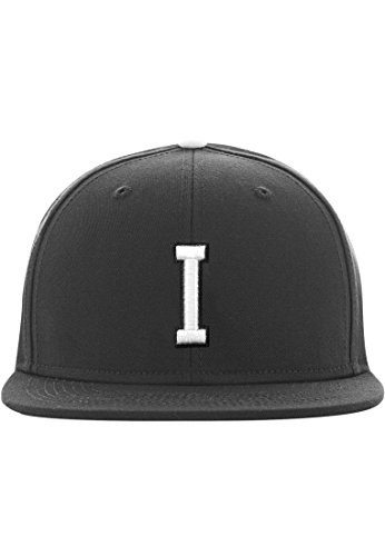 Preisvergleich Produktbild MSTRDS Herren Snapback Caps I Letter schwarz Verstellbar