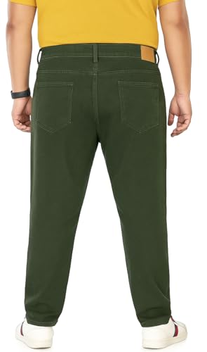 Image of Pluss Tribe - Plus Size Jeans for Men - Denim Jeans - Ideal for Casual, Office Available Sizes : 40 to 52