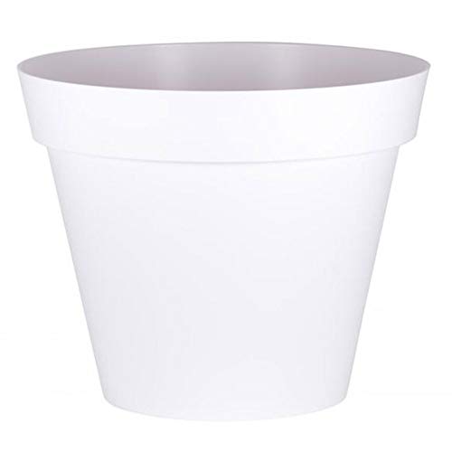 POT ROND TOSCANE XXL 100X79.5CM 356L BLANC - EDA PLASTIQUE