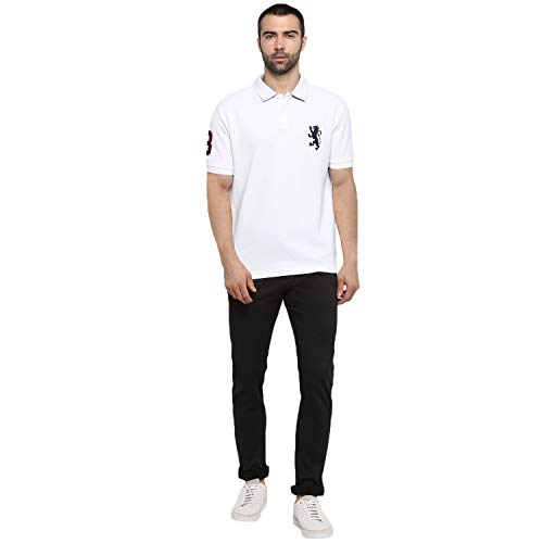 Image of Red Tape Men White Polo Neck T-Shirt