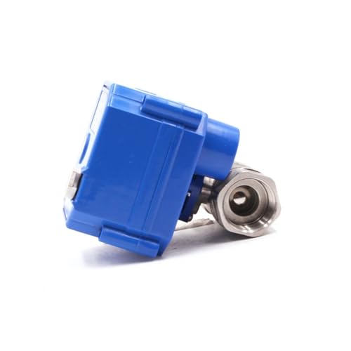 Válvula de bola motorizada de acero inoxidable de 2 vías y 3/4 de pulgada con control manual 4