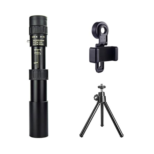 Tubkikare 10-300x40 Teleskop Zoom Bärbar Kraftfull Kikare Med Stativ Och Mobiltelefonfäste Camping Travel Remote Monocular Kraftfullt Okular Och FöRstoringsglas