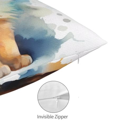 Housse coussin mignon 60x80 double face avec fermeture éclair cachée - 5