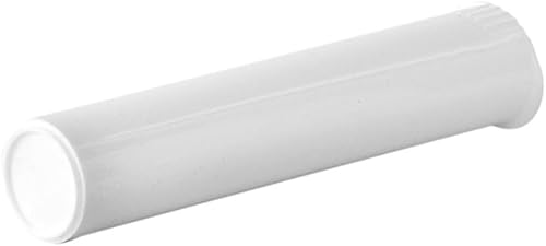 Miniatura 5 de Juego de 100 tubos de 3.858in de color blanco, impermeables, herméticos y a prueba de olores, resistentes a los niños, con tapones de presión y sin