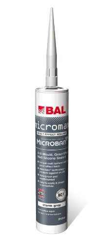BAL Micromax Grout Effect Silicone Storm Grey