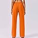 Full Length Pants for Women Drawstring Casual Fashion Comfort Running Sweatpants with Pockets 2025 Fall Winter Orange