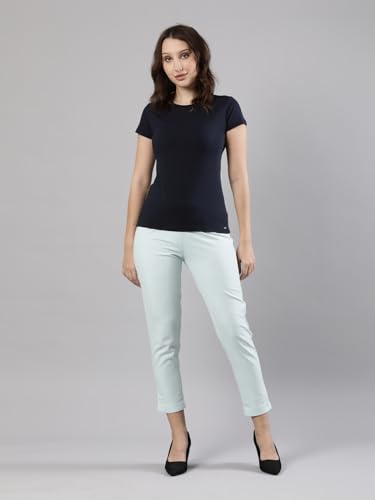 Image of Femmora Comfortable Fit Solid Straight Pant, Breathable Cotton Fabric with Side Zip Button Closure, for Women, Pack of 1