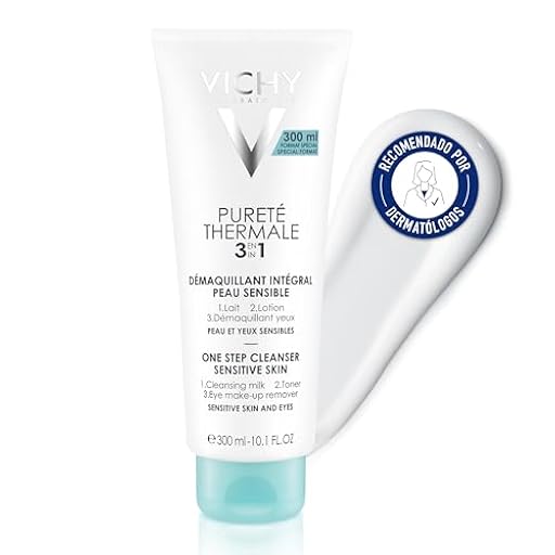 Vichy Desmaquillante 3 en 1, Apto para Piel y Ojos Sensibles, Limpia, Elimina el Maquillaje, Tonifica, Con Extractos de Manteca de Karité Anticontaminación, Pureté Thermale | Ya disponible en tu tienda friki favorita! En mundofriki.es!